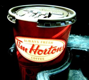 pay it forward coffee at Tim Horton's