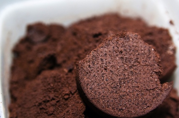 coffee grounds used to make 80 proof spirit