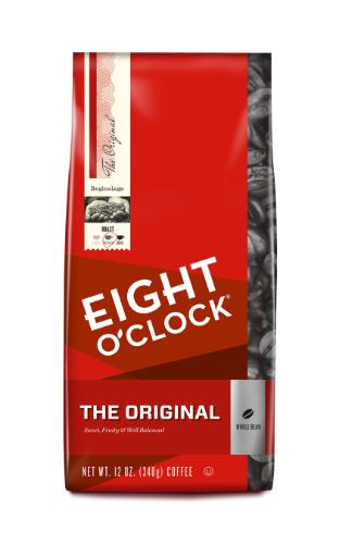 new package brand design for eight o'clock coffee