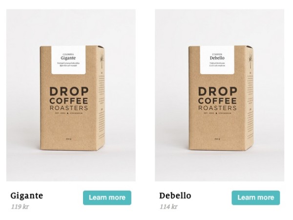 Drop coffee website 