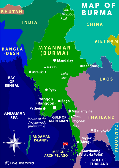 map of burma