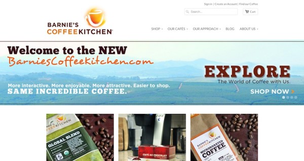 barnie's coffee kitchen new website