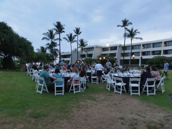 The HCA hosted a festive dinner and auction on the Sheraton Kona Resort & Spa luau grounds. 