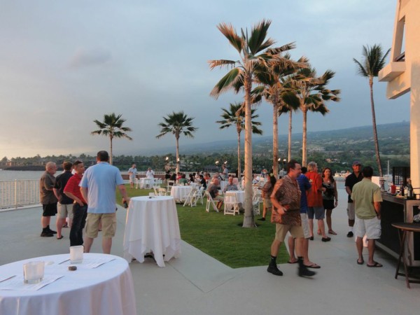 The opening reception of the Hawaii Coffee Association’s 19th annual conference and trade show overlooked beautiful Keauhou Bay on the big island of Hawaii.
