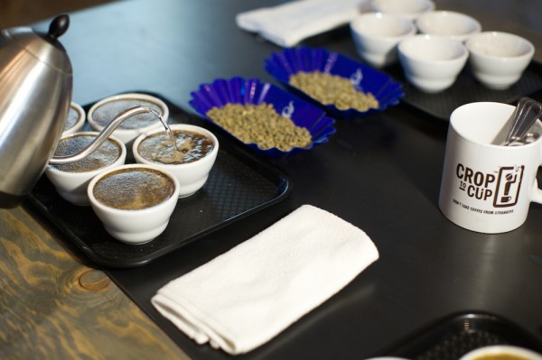 crop to cup coffee cupping