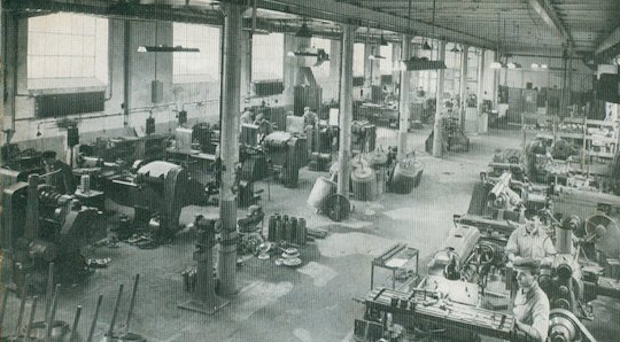 The Emmericher Maschinenfabrik before its eventual destruction. 