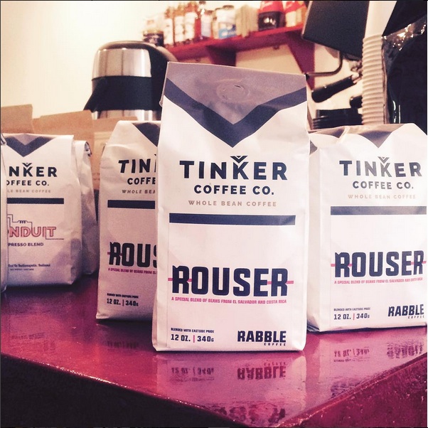 The Rouser blend, in collaboration with Tinker Coffee