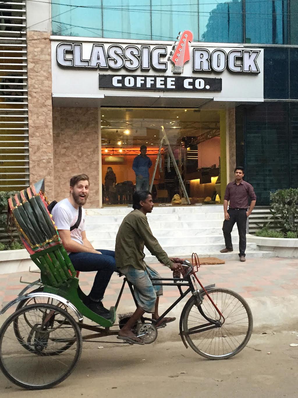 Classic Rock Coffee's Mason Jones in Dhaka, Bangladesh