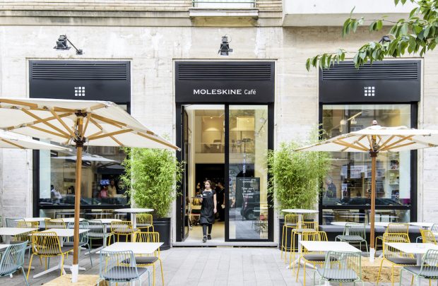 The Moleskine Café in Milan. Photo by Michele Morosi.