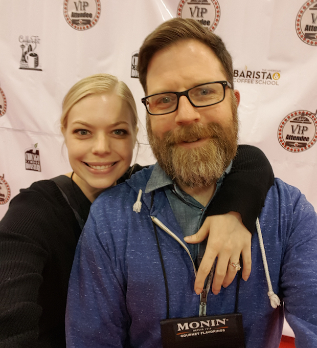 Mike and Suzanne at Coffee Fest Chicago. 