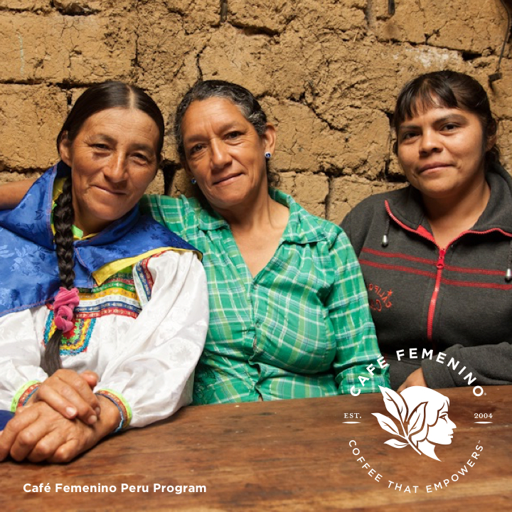 Café Femenino Peru program marketing image. 
