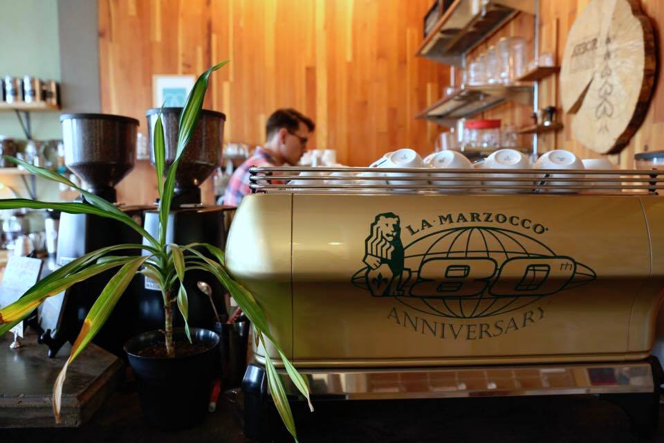 The Arbor Lodge bar with a La Marzocco FB80. Photo by Benjamin D'Emden