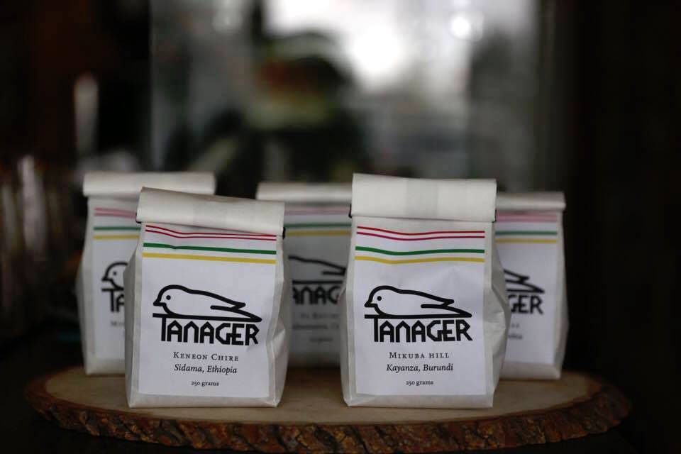 Tanager Coffee bags. Photo by Benjamin D'Emden