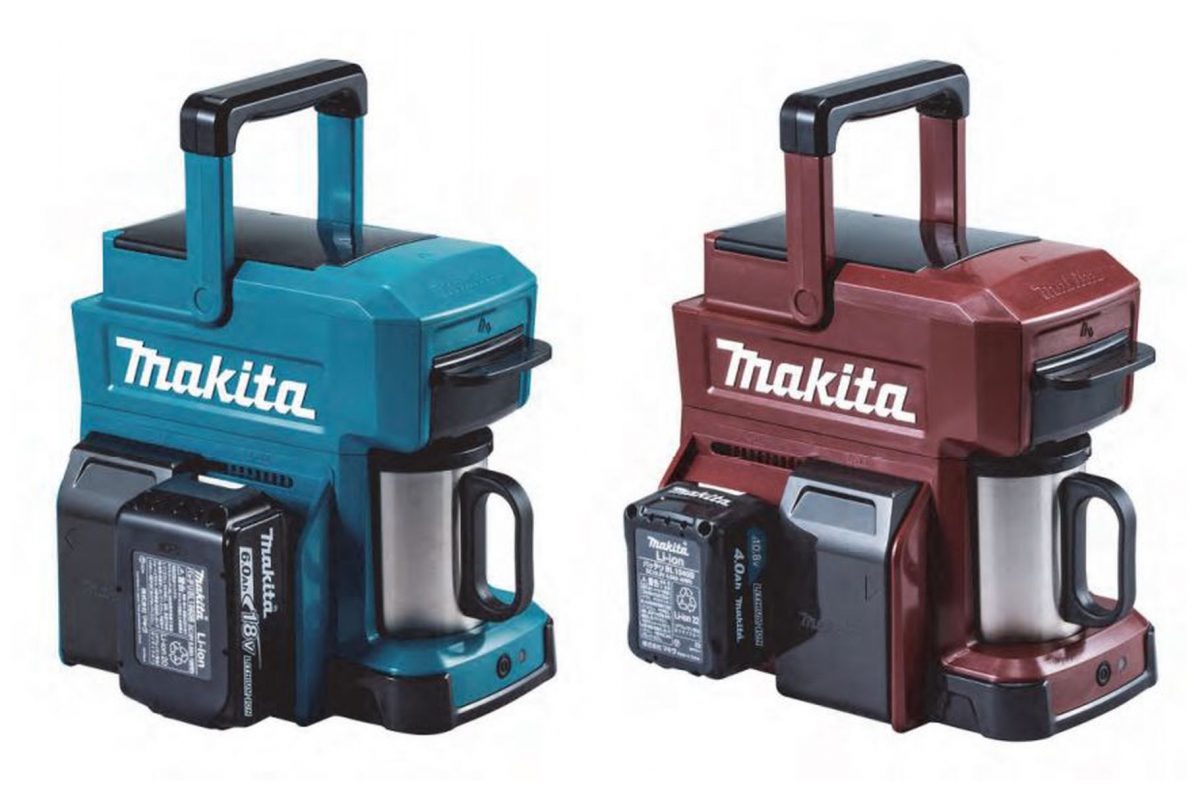 Makita power tool coffee maker