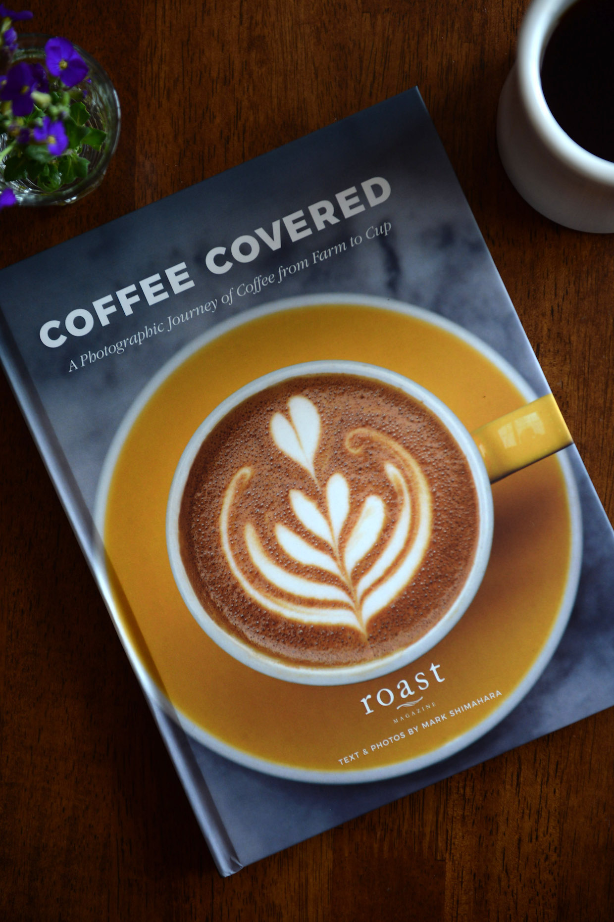coffee covered book roast magazine