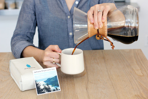 Elegant Blue Bottle Mug