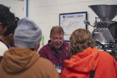 Mike Ebert of Firedancer Coffee Consultants leading a workshop. 