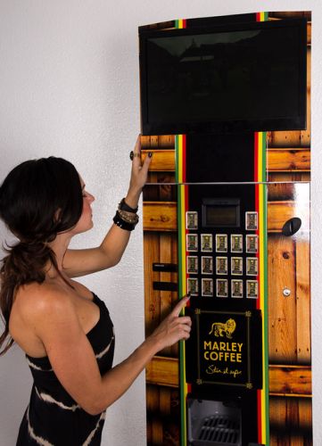 Marley coffee vending kiosk