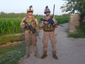 haft and suarez enjoyed coffee in Afghanistan