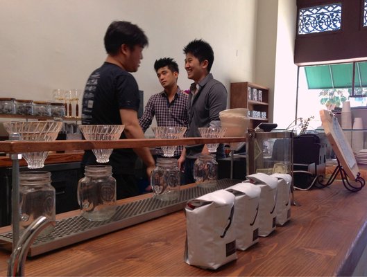 the owners of Andante coffee roasters