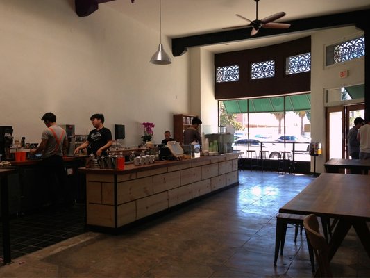 inside the bar at andante in mid city