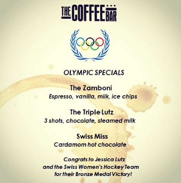 coffee bar olympic drink menu
