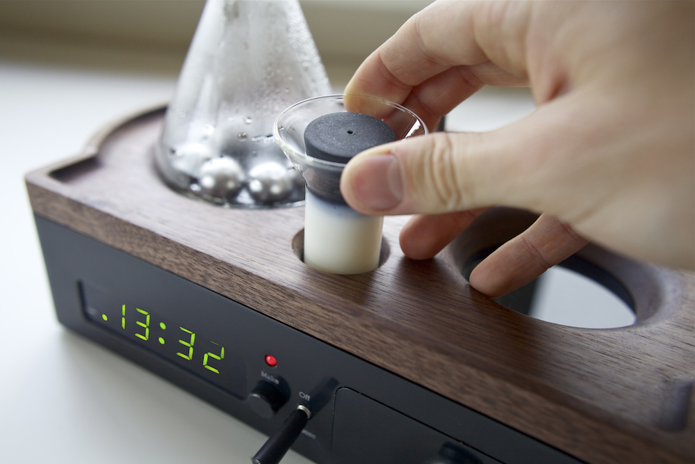 This alarm clock coffee maker hybrid is so unnecessary and so cool