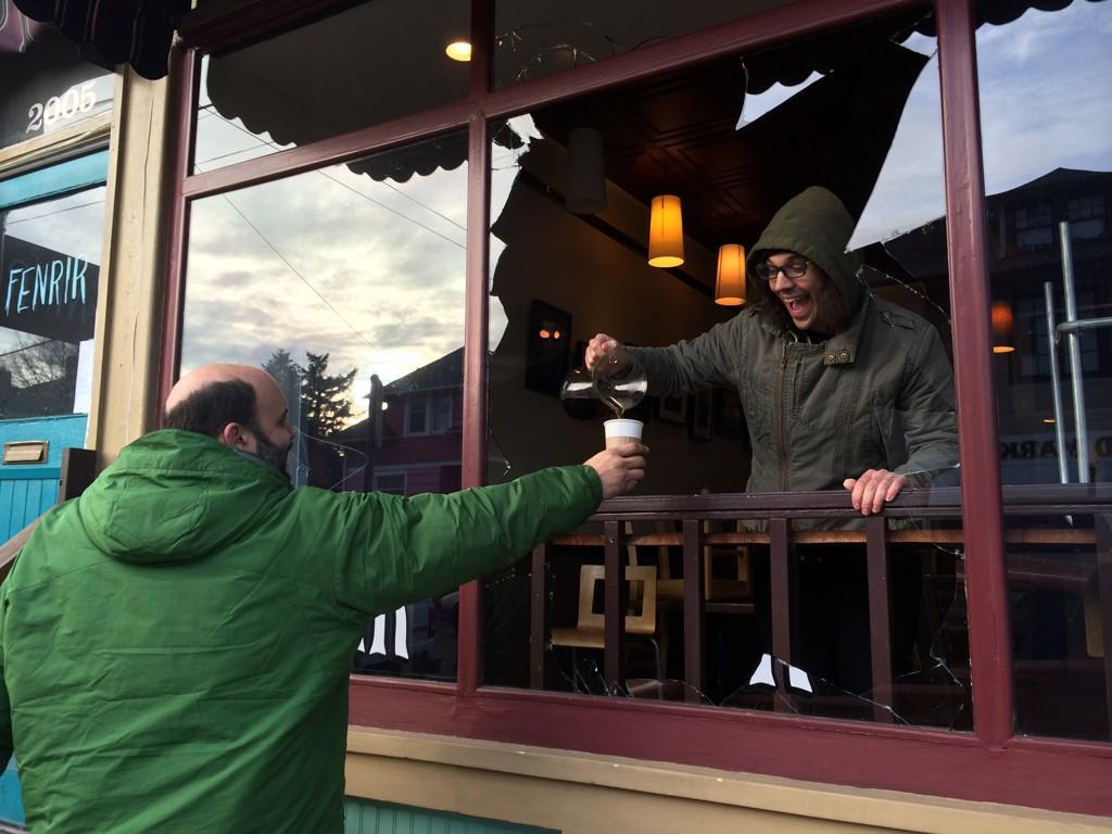 Vandals Strike SE Portland Roastery Cellar Door CoffeeDaily Coffee