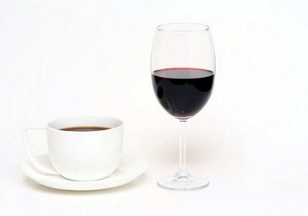 coffee and wine