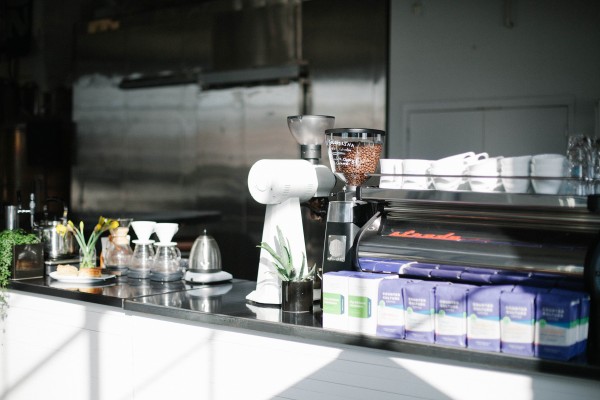 Inside MmmHmm Coffee in Ballard. Photo by Kate Kipley. 