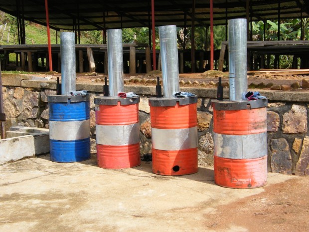 Biochar production kilns in Rwanda