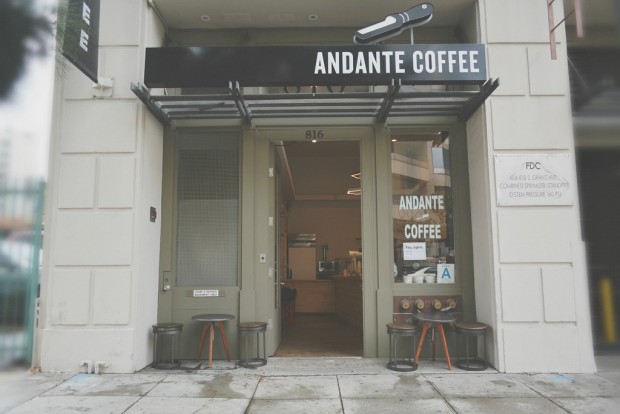 Andante Coffee at South Park Lofts. Photo by Amparo Rios.