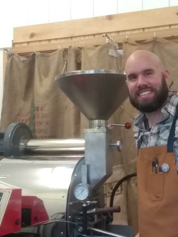 Ian Duncan at The Grind roastery. 