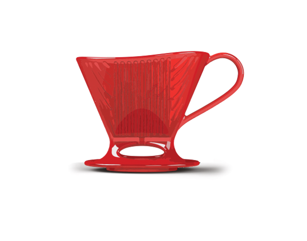 Melitta White 1-Cup Pour-Over Porcelain - Coffee Roaster