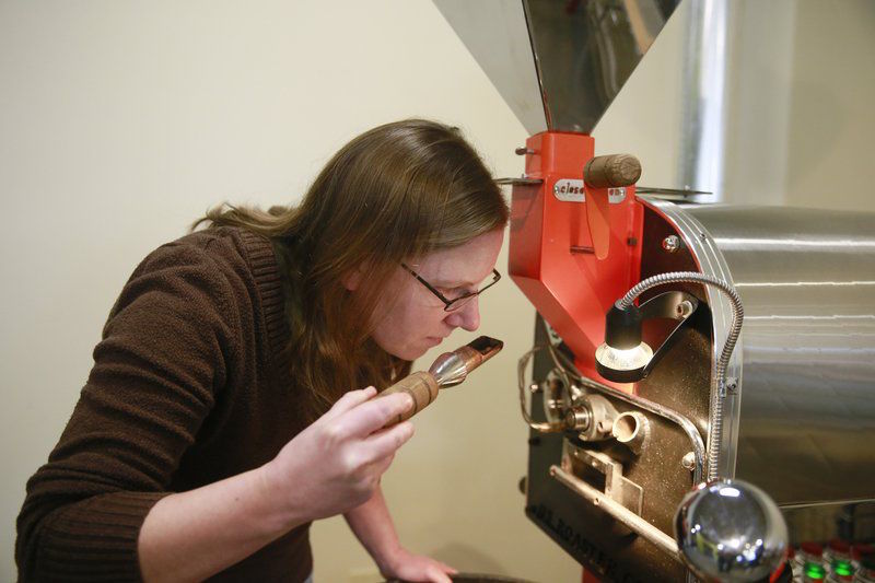 Needmore Coffee Roasters Founder Katie Mysliwiec. Photo by Jeremy Hogan. 