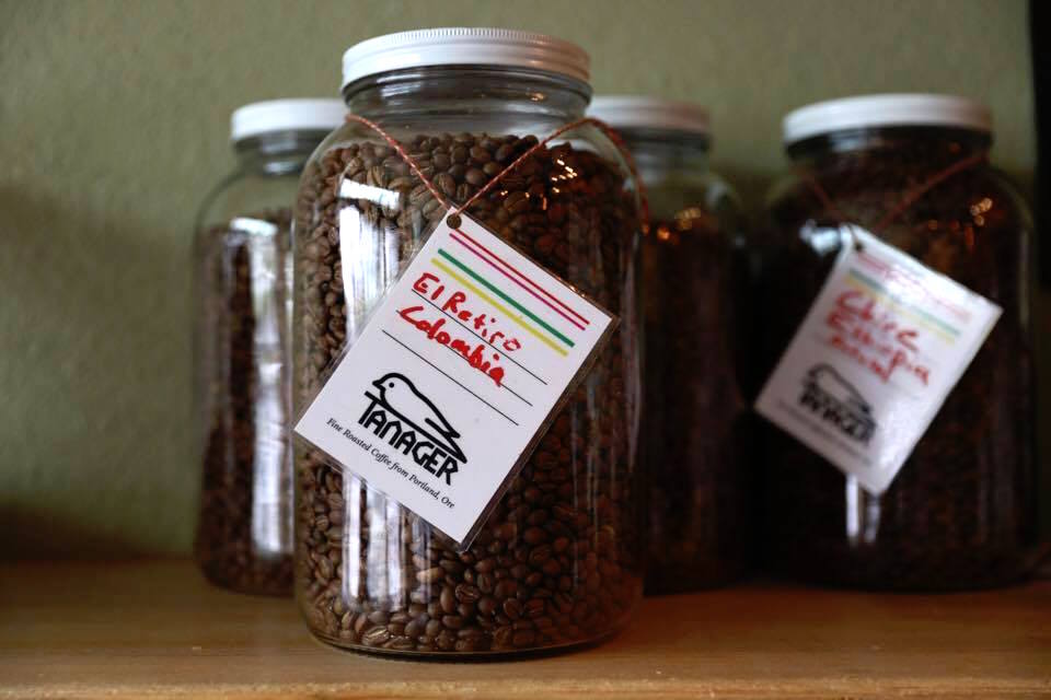 Tanager Coffee jars. Photo by Benjamin D'Emden