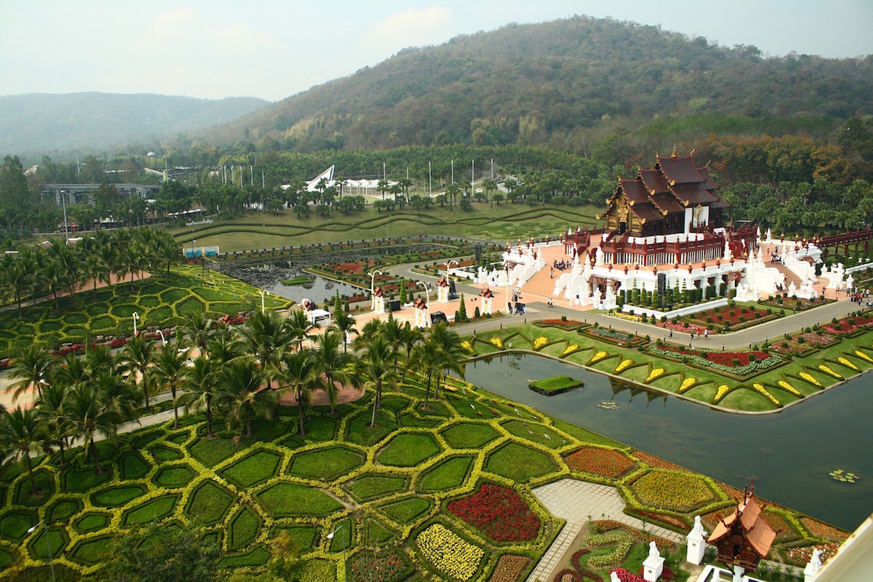 Royal Pavilion (Ho Kham Luang) In Royal Park Ratchaphruek Of Chiang Mai