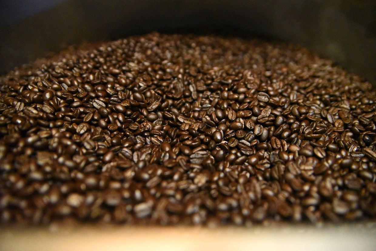 dark roasted coffee