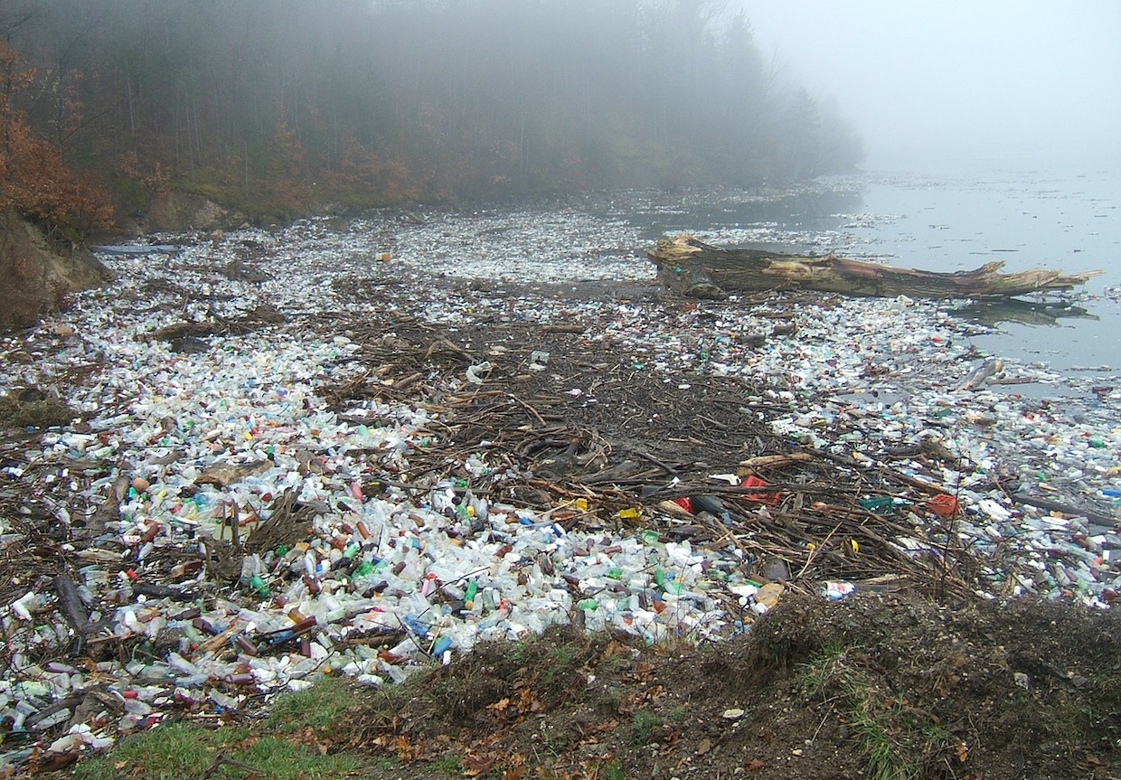 plastic waste in the ocean