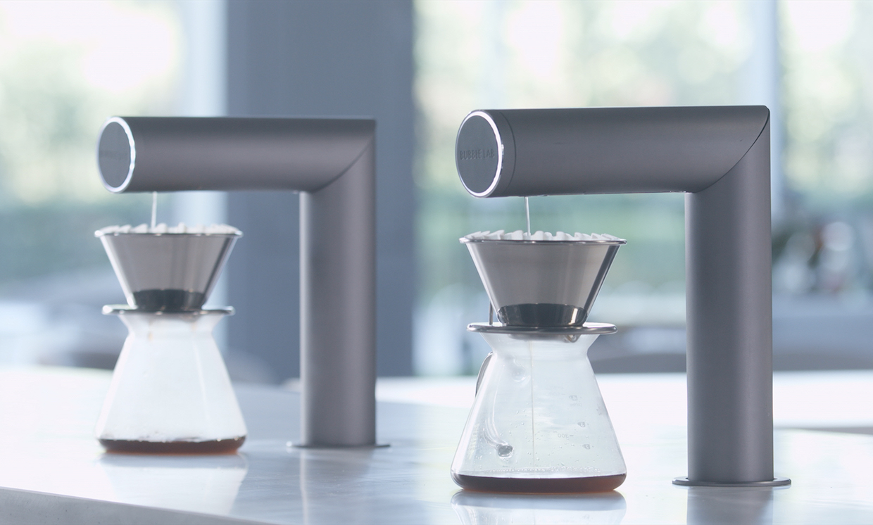 Pour over outlet machines