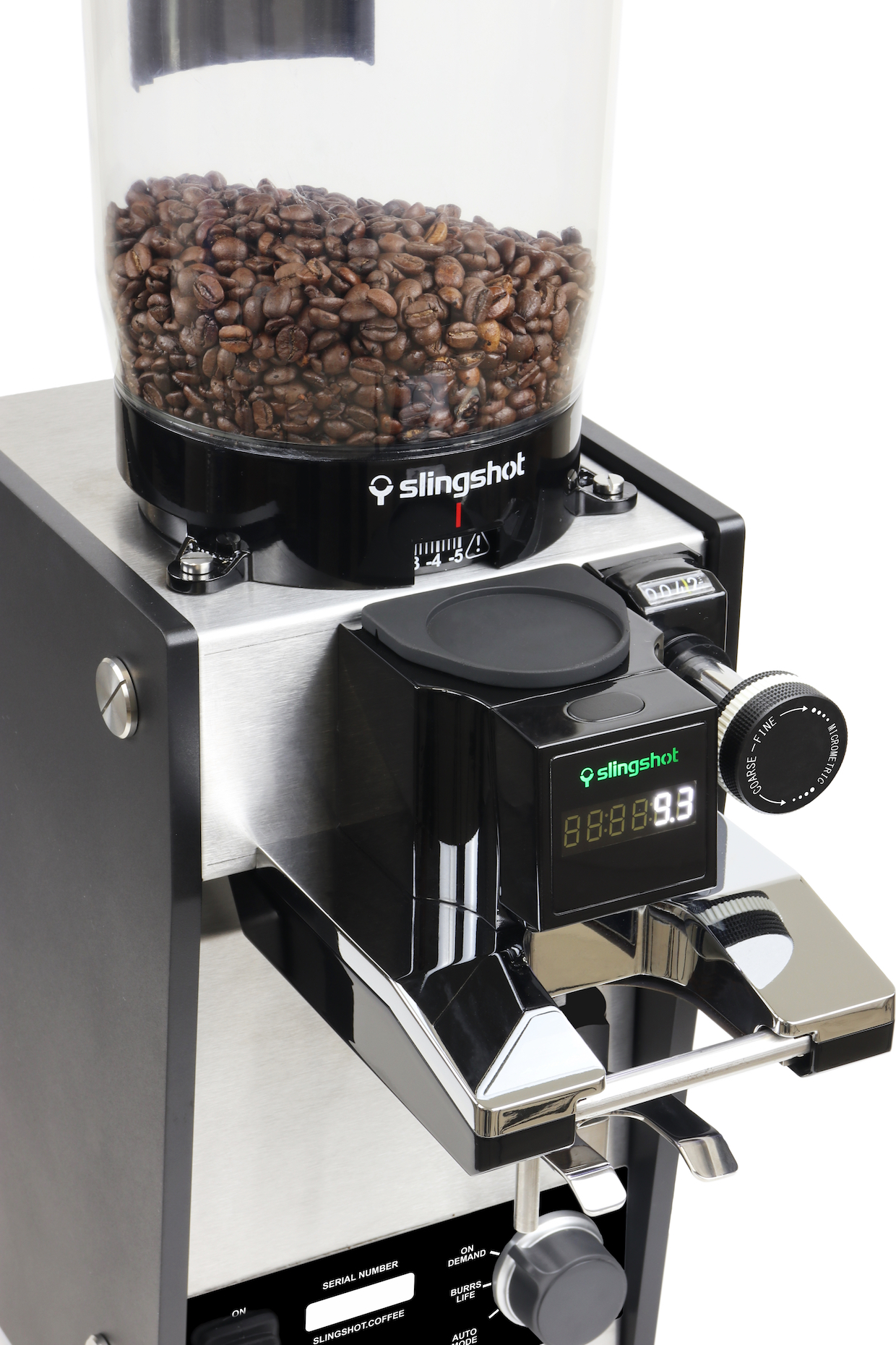 Slingshot coffee grinder