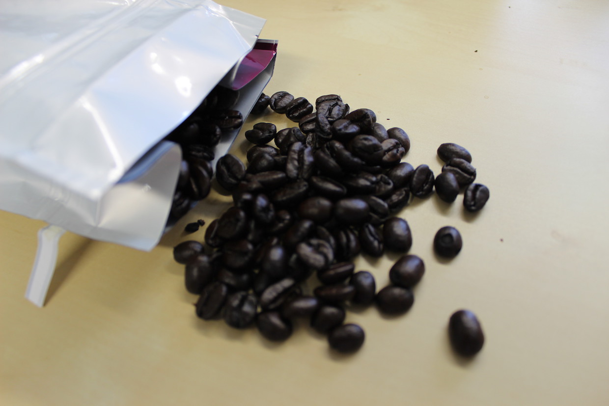 dark roasted coffee