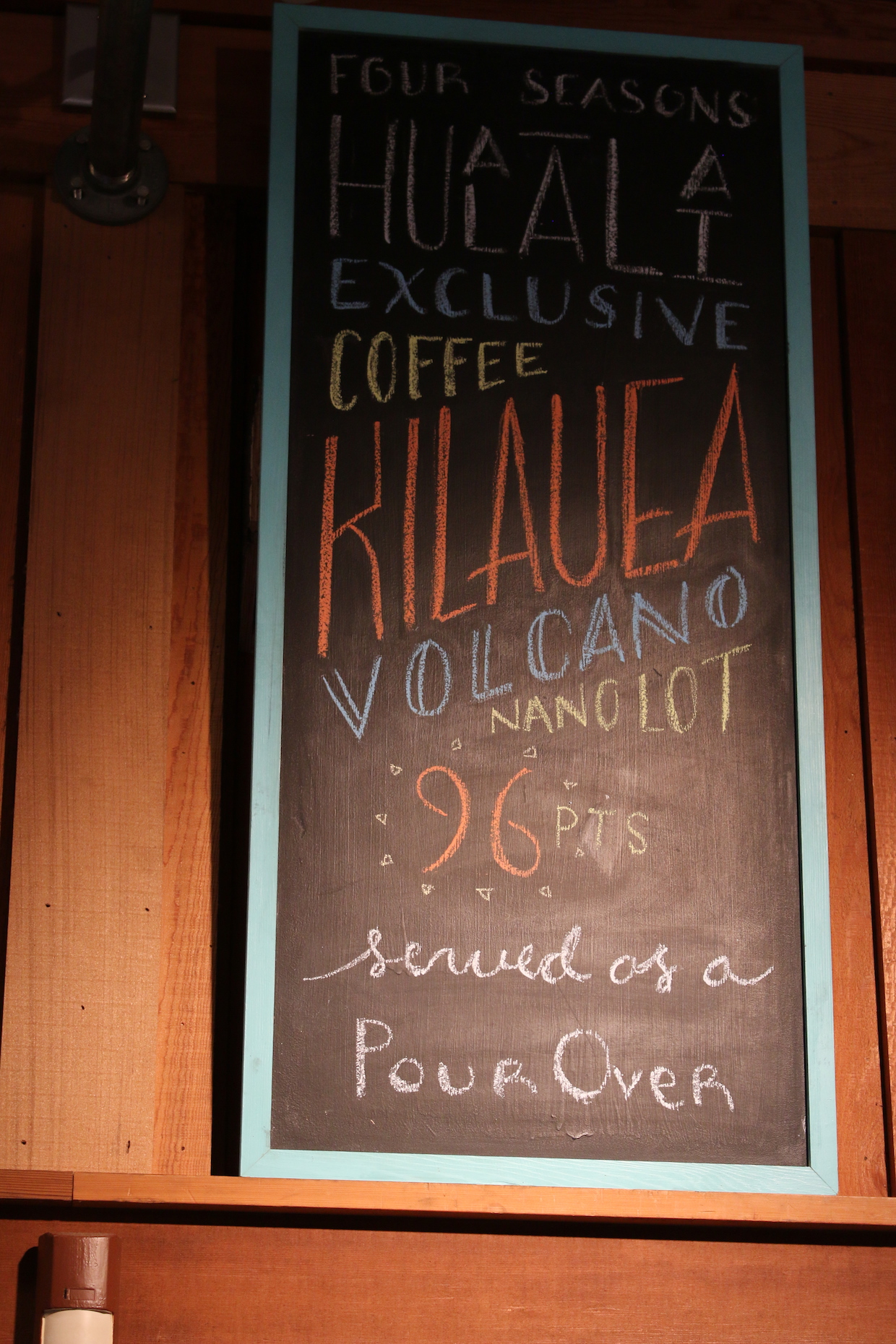 Hualalai coffee four seasons