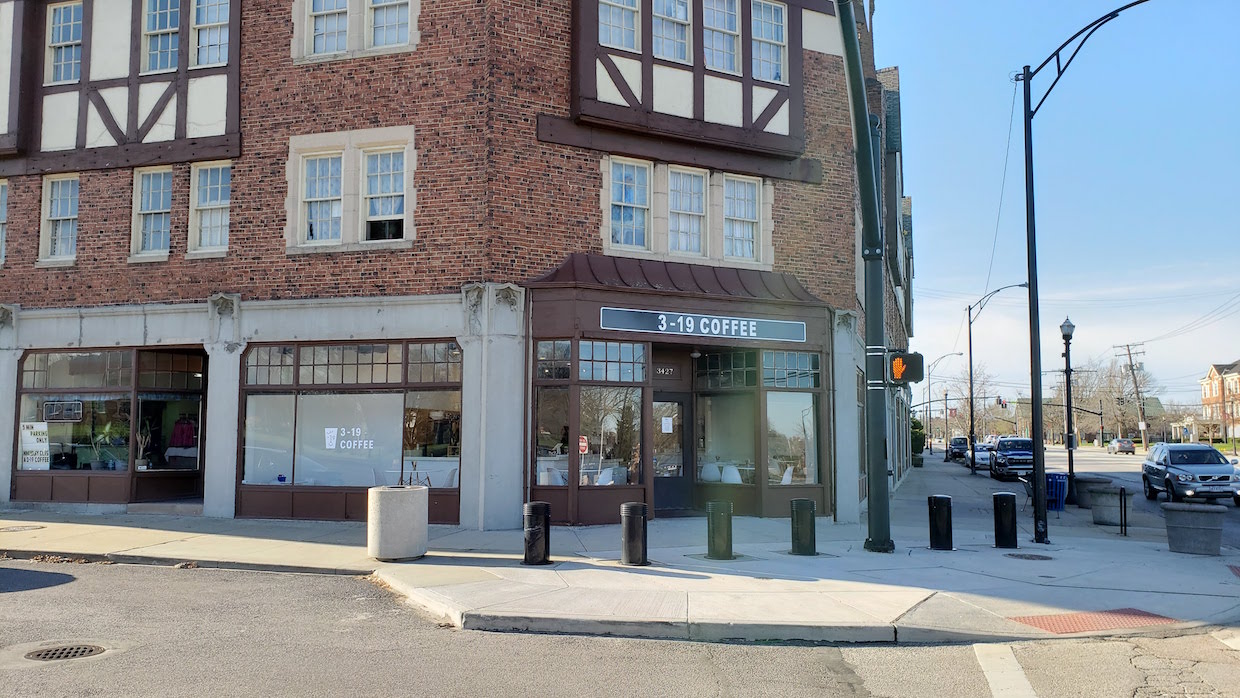 Shaker Heights coffee shop exterior