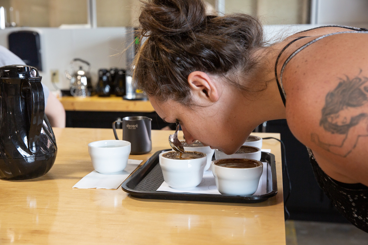 Ally coffee education cupping