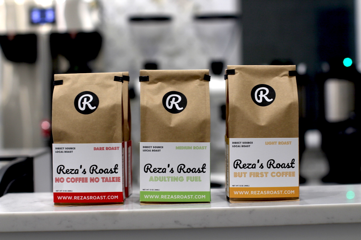 Reza's roasted coffees