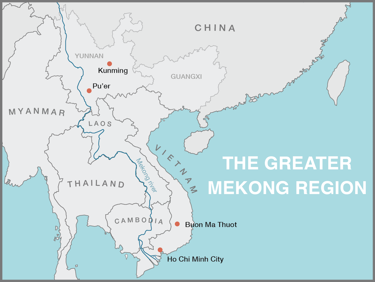 Map of the Mekong River Delta in Vietnam Download Scientific Diagram