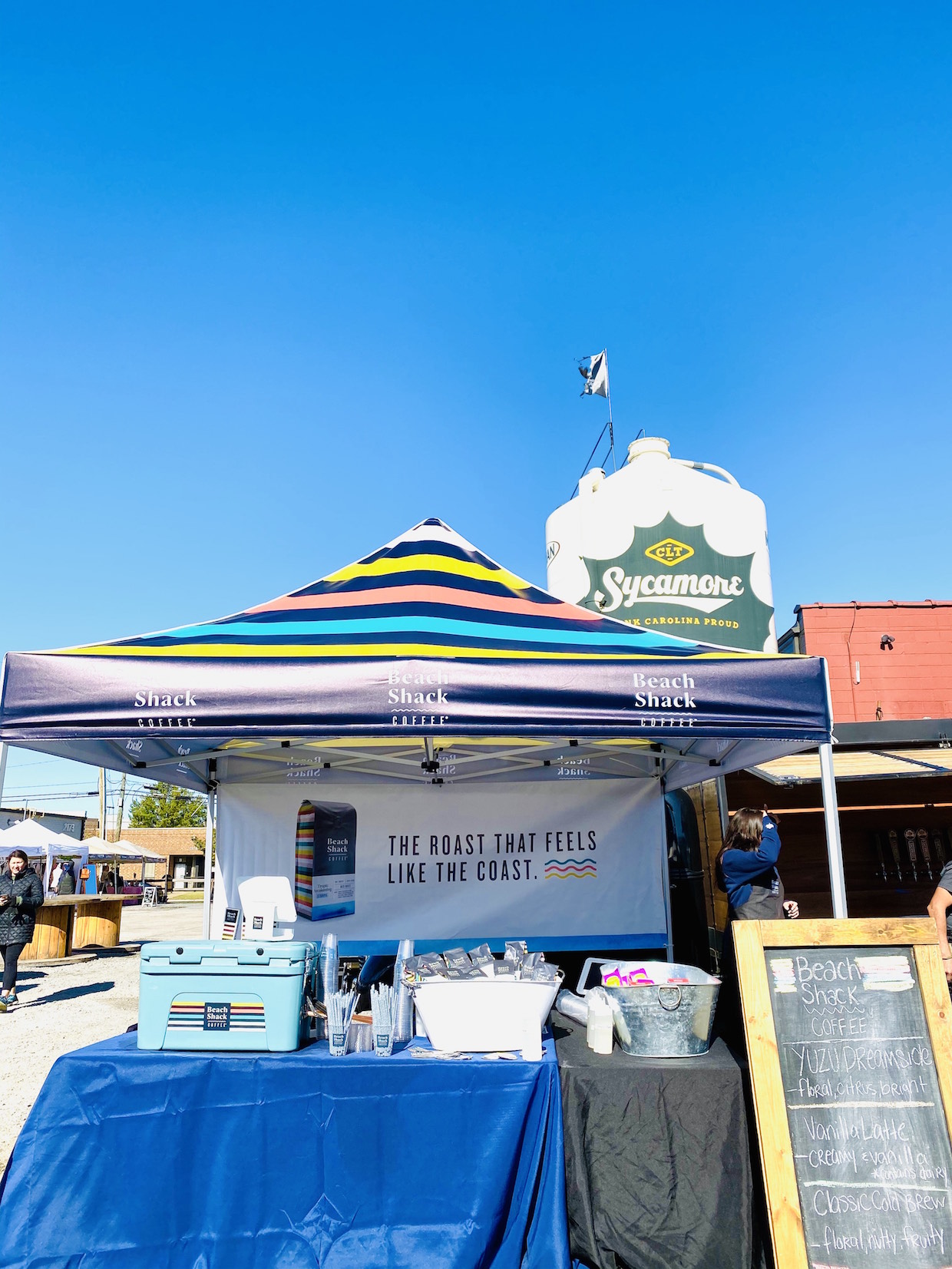 beach shack coffee tent