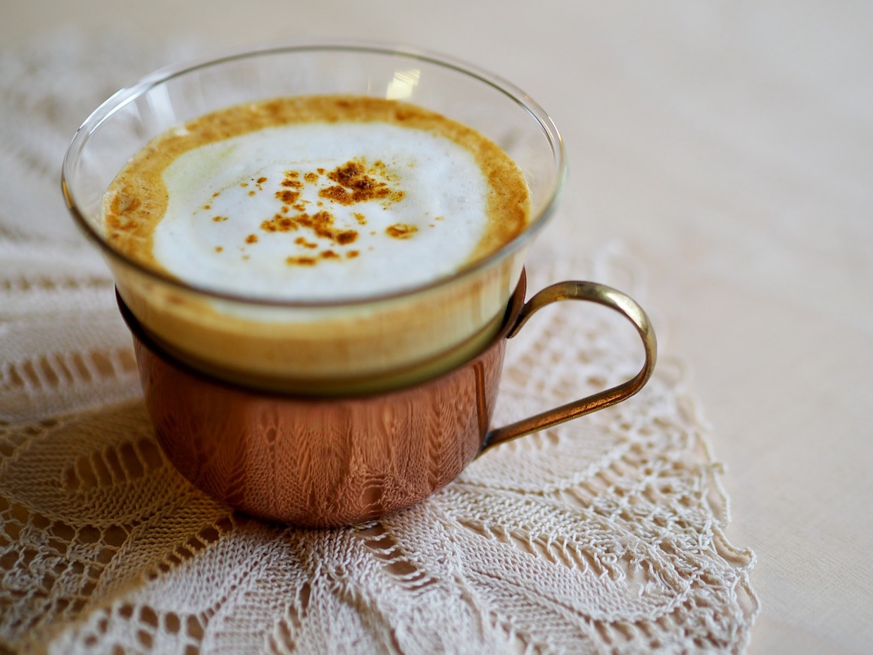 pumpkin coffee latte