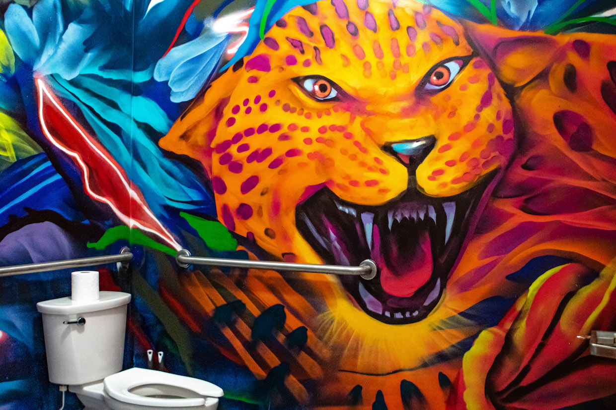 jaguar mural